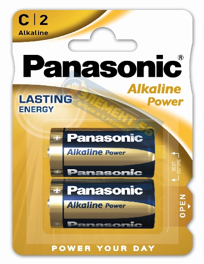 PANASONIC LASTING ENERGY ALKALINE POWER LR14, MN1400, A343, E93, C 2BL (2) (20) (200)