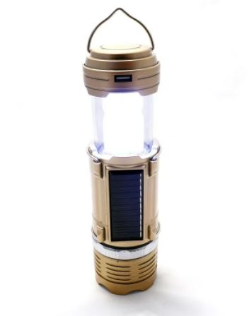Фонарь YD-1075 кемпинг + солнеч.бат.