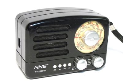 Радиоприемник Ретро NNS NS-1380BT+Bluetooth+USB+SD +аккумулятор