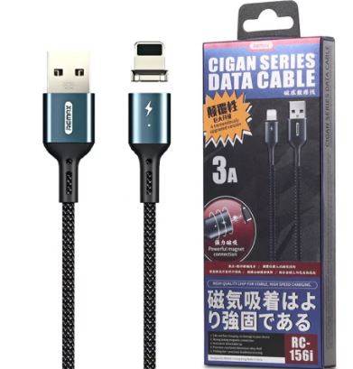 Кабель REMAX RC-156i магнит. Apple 8-pin  USB 3.0A 1,0м