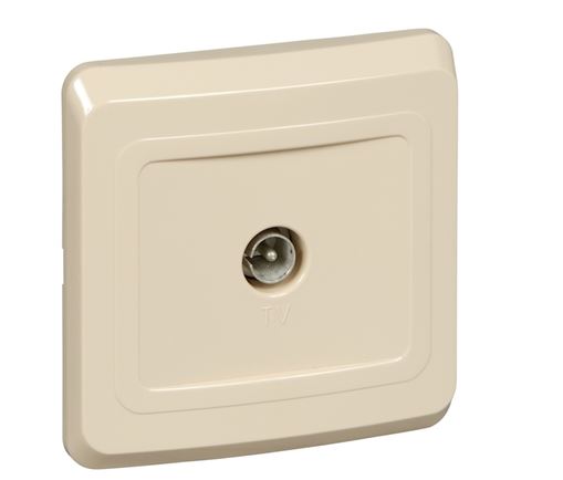 Розетка TV UNIVersal  слоновая кость 16A 220B (7948790)