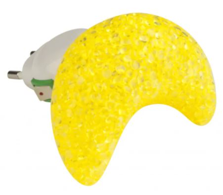 Ночник с выключателем "Месяц желтый" DTL-309 1LED 220V, 0,5W UNIEL