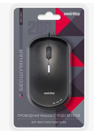 Мышь SMART BUY оптическая SBM-288-K черная USB