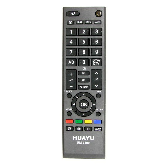 Пульт для телевизора TOSHIBA HUAYU RM-L890+(CT-90326) универсальный